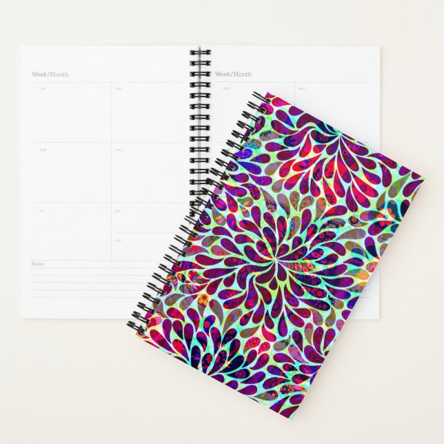 Fleurs Abstraites Motif transparent (Devant avec enveloppe)