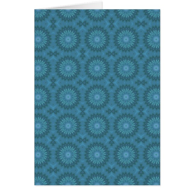 Fleurs Abstraites turquoises (Devant)