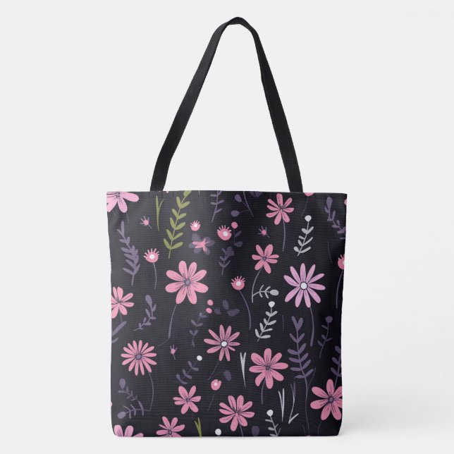 Fleurs Andi Folk Sac fourre-tout de conception per (Devant)