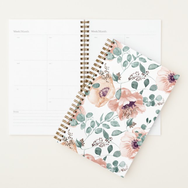 Fleurs Aquarelles Chic Blush (Devant avec enveloppe)