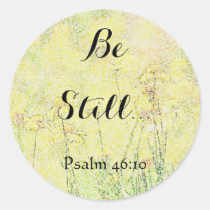 Fleurs Art Be Still Faith Stickers