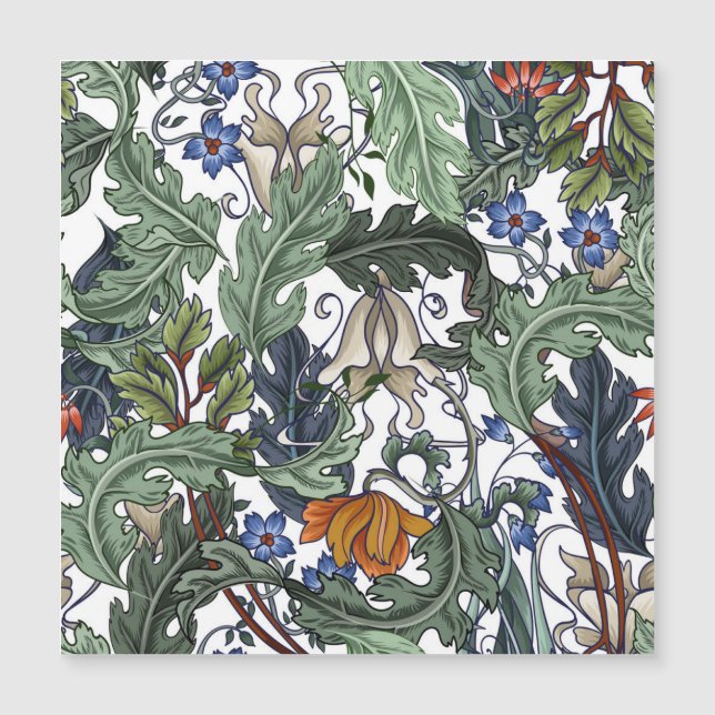 Fleurs, art déco, moderne, sans soudure. (Devant)