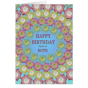 Fleurs au crochet pour anniversaire de notre part