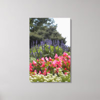 Fleurs avec Oiseau de Pré Toile enveloppée