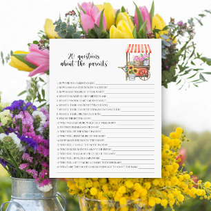 Fleurs baby shower 20 questions sur les parents