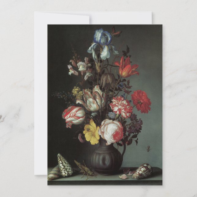 Fleurs baroques vintages par Balthasar van der Ast (Devant)