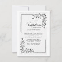 Fleurs Bénédiction Religieuse Invitation