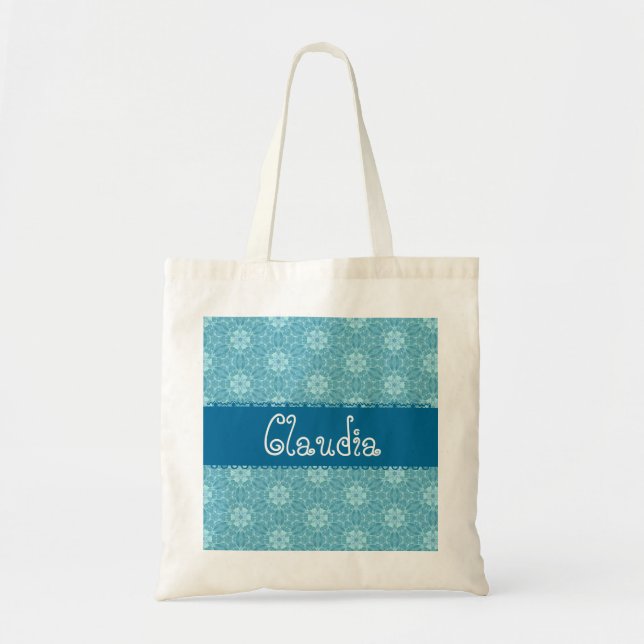 Fleurs blanches d'Aqua petites épousant le sac 2 (Devant)