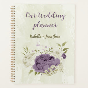 fleurs blanches mauve verdure mariage