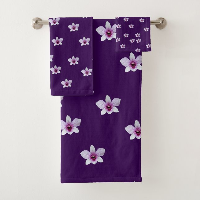 Fleurs Blanches Violettes  (En situation)