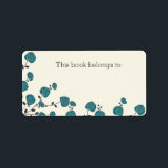 Fleurs Bleues "Ce Livre Appartient" Étiquette<br><div class="desc">Vos livres ne seront plus jamais perdus avec ces autocollants "Ce livre appartient à" de classe et sophistiqués! Ils sont imprimés sur les étiquettes Avery, mais fabriquent aussi de grands autocollants ! Ces étiquettes colorés font de grands cadeaux pour les enseignants, les étudiants, les bibliothécaires, les vers de livres, etc....</div>