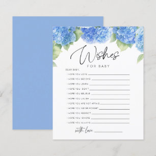 Fleurs bleues C'est un garçon souhaite Baby shower