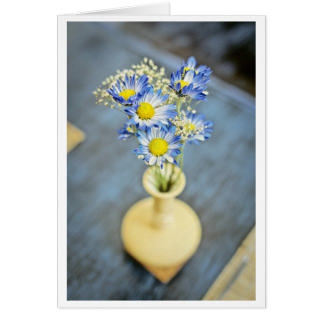 Fleurs bleues dans un vase (Devant)