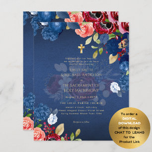 Fleurs bleues de Bourgogne Mariage Catholique Mess