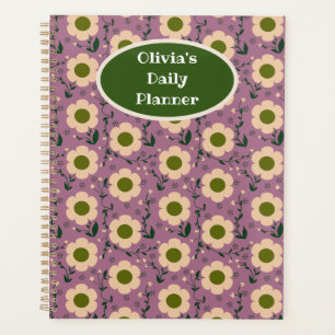 Fleurs Boho Festives, Planificateur Quotidien Pers
