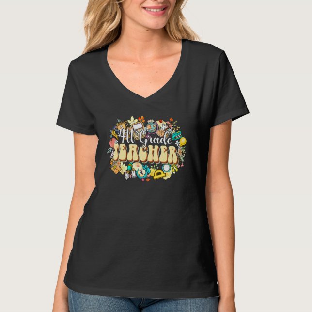 Fleurs Boho T-shirt de reconnaissance pour les ens (Devant)