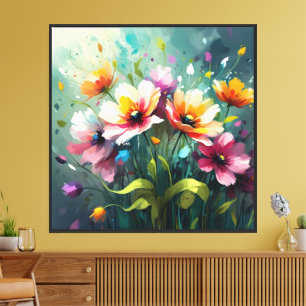 Fleurs Bouquet Art Mural 