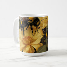 Fleurs bourdonnantes - Mug à boire