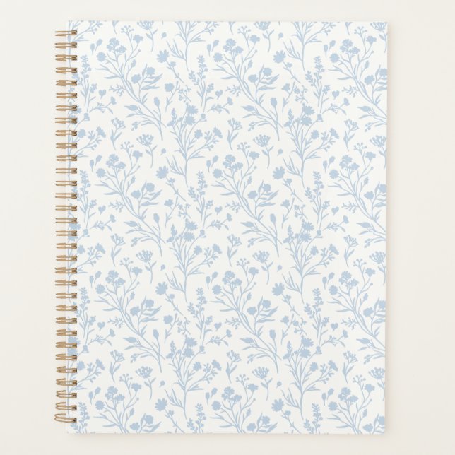 Fleurs bruissantes Bleu poussiéreux - Neutre (Devant)