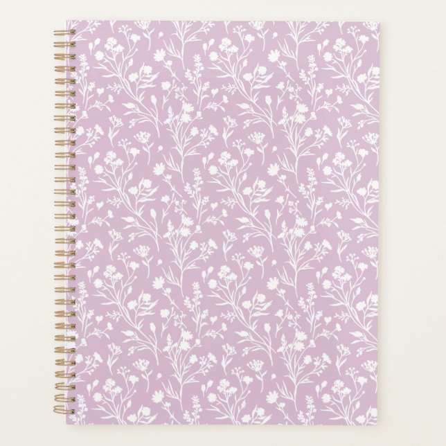Fleurs bruissantes Neutre - Lilas chaud (Devant)