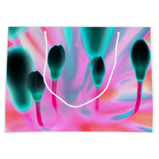 Fleurs Buds Floral Imaginaire Design Sac cadeau (Devant)