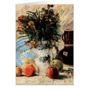 Fleurs, Cafetière et Fruits par Vincent van Gogh