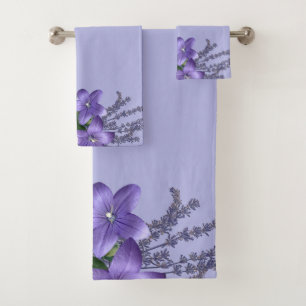 Fleurs Campanula Lavender Lumière Violet Arrière