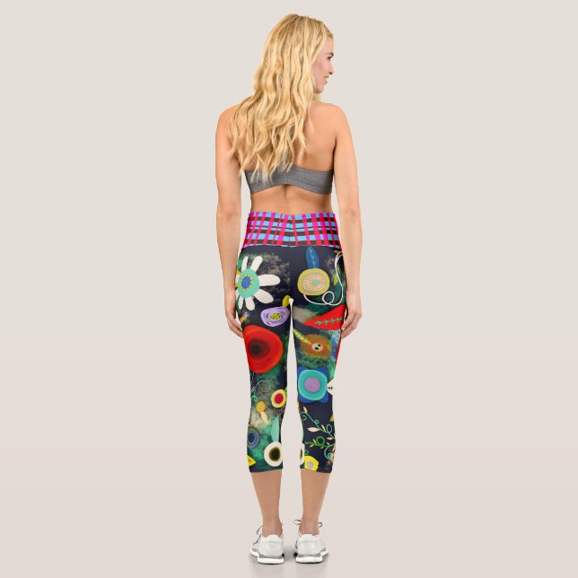 Fleurs capri leggings (Verso)