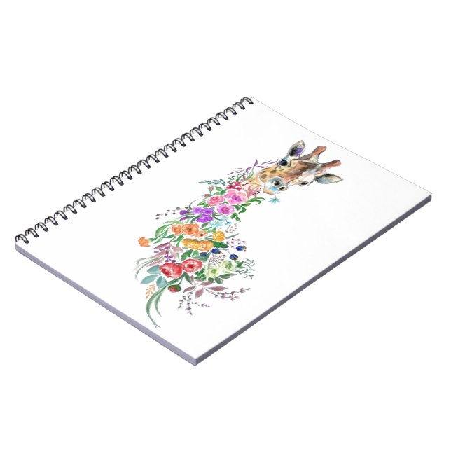 Fleurs colorées Bouquet Carnet de la Giraffe (Côté gauche)