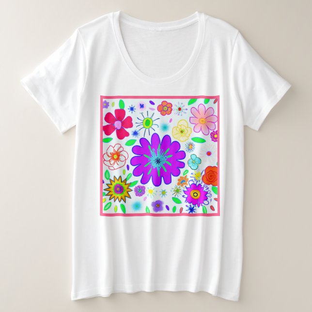 Fleurs colorées Motif (Design devant)