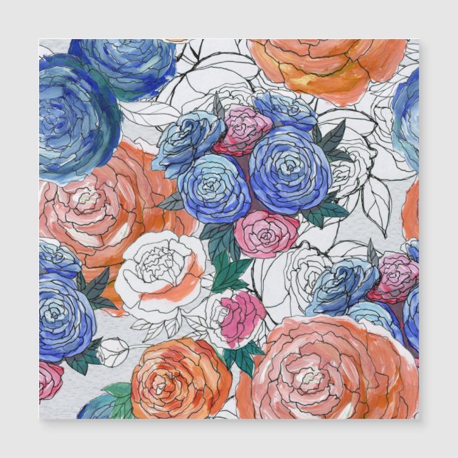 Fleurs colorées : Vibrant Motif sans couture (Devant)