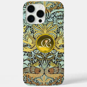 FLEURS, COQUES DE PAIX ET DRAGONS MONOGRAMME DE GE