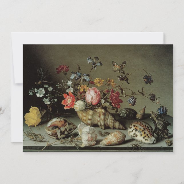 Fleurs, coquillages et insectes Balthasar van der  (Devant)