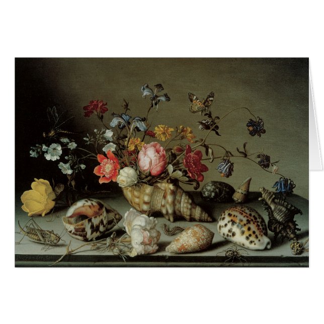 Fleurs, coquilles et insectes Balthasar van der As (Devant horizontal)