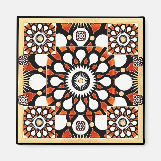 Fleurs cosmiques I Magnet (Devant)