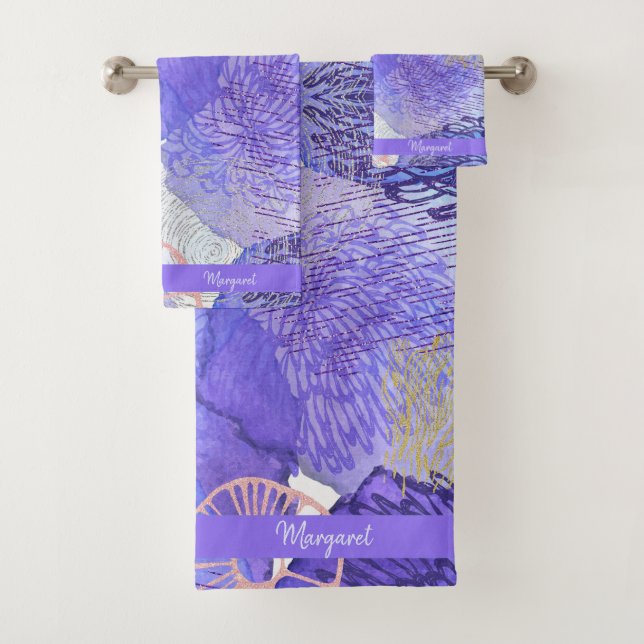 FLEURS COULEUR D'EAU POURPLE (En situation)