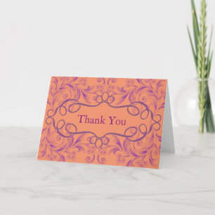 Fleurs Courbes Tourbillon Violet Fond Merci