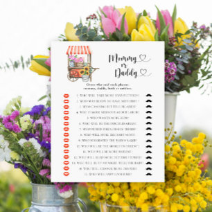 Fleurs cultivées localement baby shower - maman ou