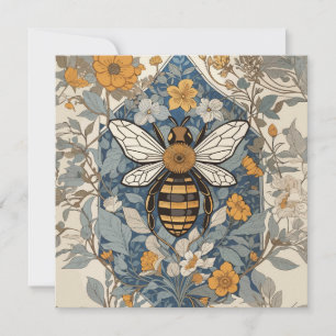 Fleurs d'abeilles vintages et sauvages