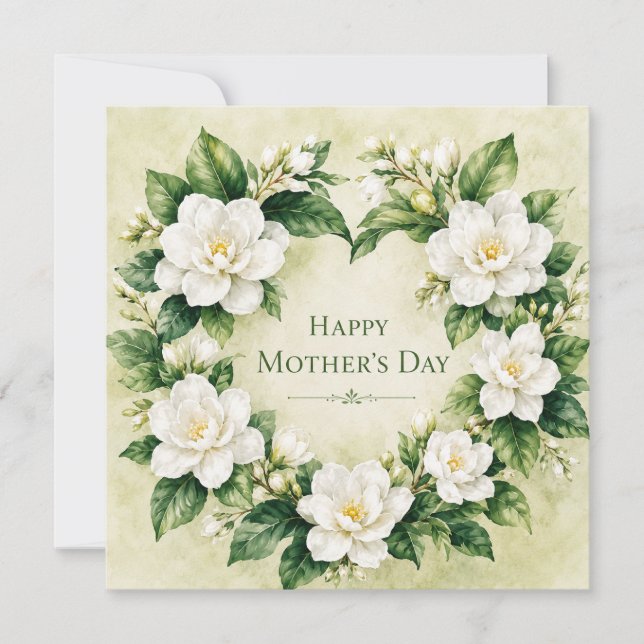 "Fleurs d'Affection : Carte de Fête des Mères à la (Devant)