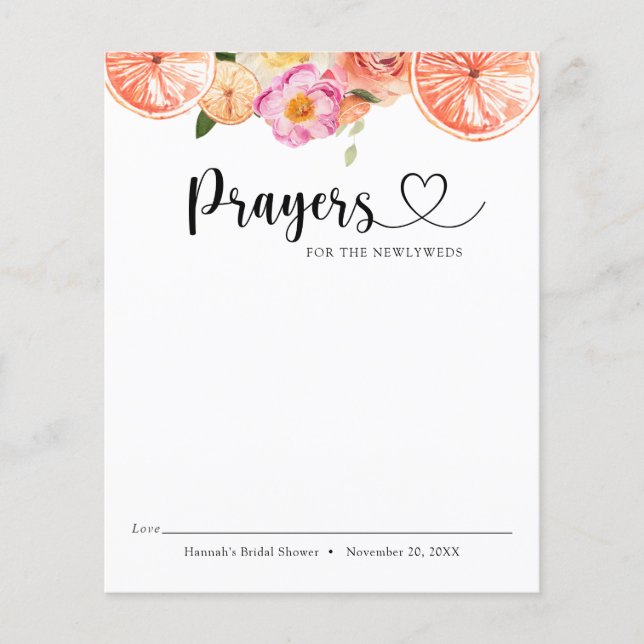 Fleurs d'agrumes roses Prières pour les jeunes mar (Devant)