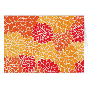 Fleurs Dahlia, Motif De Fleurs, Dahlia Orange