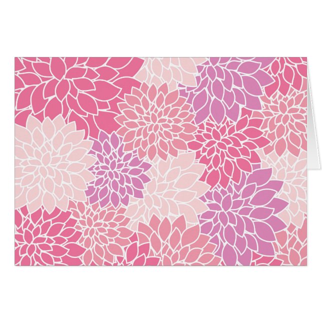 Fleurs Dahlia, Motif De Fleurs, Dahlia Rose (Devant horizontal)