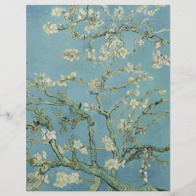 Fleurs d'amandes par Vincent Van Gogh Art (Devant)