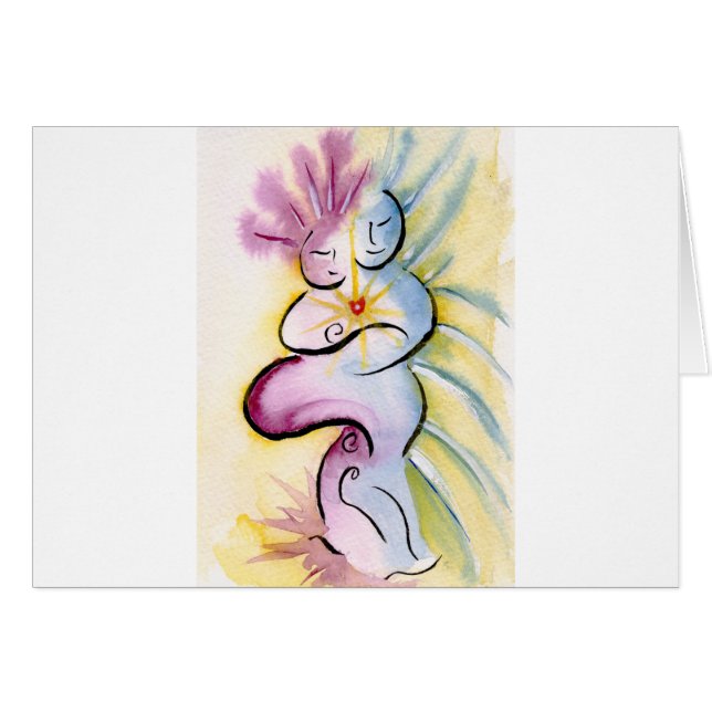 Fleurs d'amour d'art de yoga (Devant horizontal)