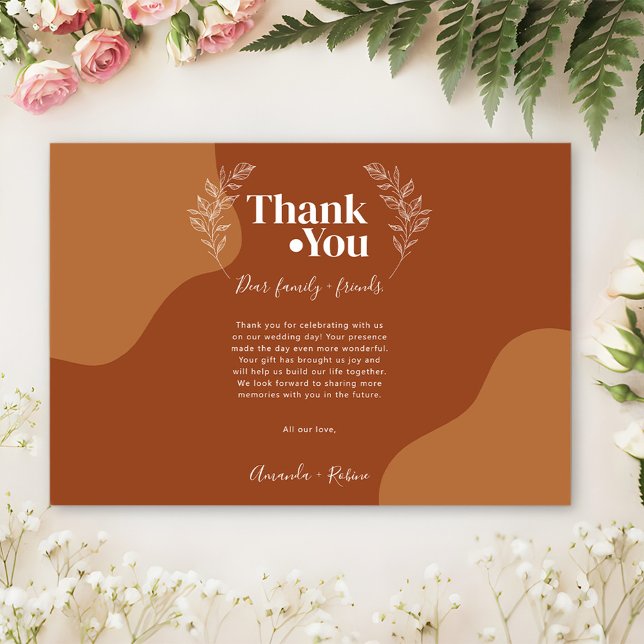 Fleurs d'amour : un simple Merci Feuille Abstrait (Créateur téléchargé)