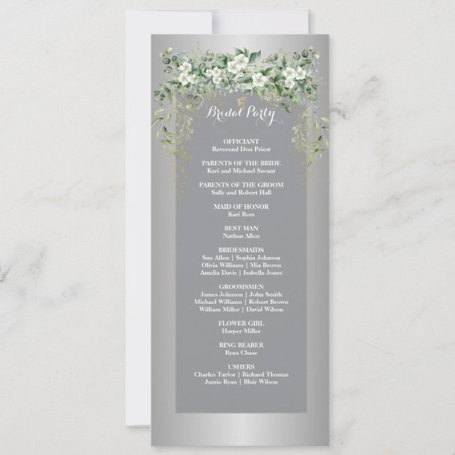 Fleurs d'amour : Une fête d'argent (Devant)