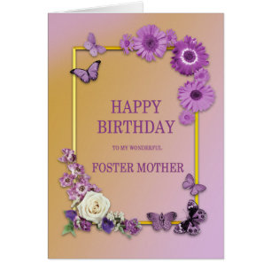Fleurs d'anniversaire et papillons