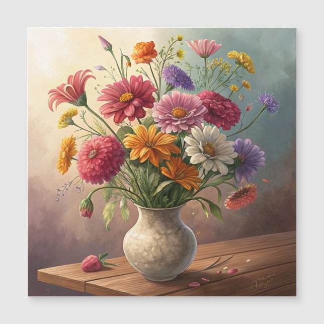 Fleurs dans le vase (Devant)