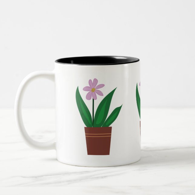 Fleurs dans un pot Mug (Gauche)